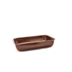 Old Dutch 8 Qt. Rectangular Antique Copper over Stainless Steel Chafing Dish with Iron Stand thumbnail 2