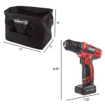 Stalwart 20V Lithium-Ion Cordless 3/8 in. Drill/Driver Kit with 122-Piece Accessory Set thumbnail 2