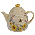 Certified International Bee Sweet 3D Beehive Ceramic Teapot, 32 oz, Multicolored thumbnail 1
