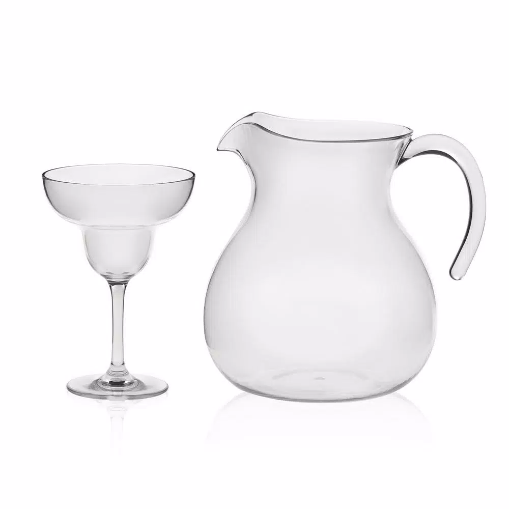 Libbey Indoors Out 7-Piece Tritan Margarita Entertaining Set with 96oz Pitcher and 6 Glasses