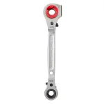 Milwaukee Lineman's 5-in-1 Ratcheting Wrench, Forged Steel, Multi-Size thumbnail 4