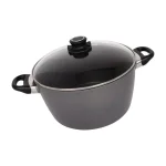 Swiss Diamond Swiss Titan 8.5 Qt. Titanium Nonstick Stock Pot with Glass Lid, Gray thumbnail 1