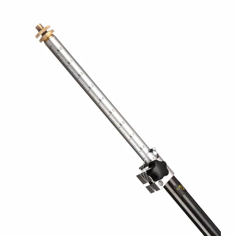 AdirPro 8.5 ft. Carbon Fiber Prism Pole with Dual Graduations and Adjustable Tip