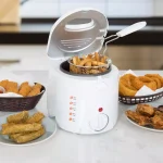 Trademark Classic Cuisine 1 L Cool Touch Deep Fryer, White thumbnail 5