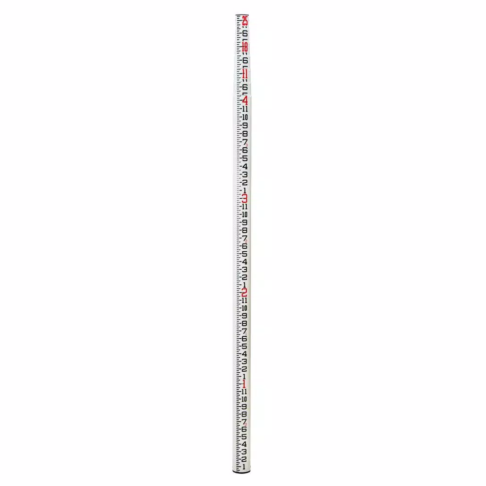 AdirPro 25 ft. Oval Fiberglass Surveyor Leveling Grade Rod