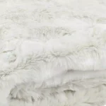 Safavieh Faux Chinchilla Snow White Throw Blanket, 50 x 60 in, Glam Style thumbnail 2