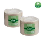 Unbranded 9 in. Natural Sugarcane Plates, Eco-Friendly & Compostable (300 Pack) thumbnail 2