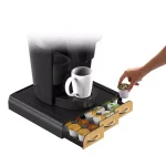 Mind Reader Anchor 36-Capacity K-Cup Storage Drawer with Wood Veneer and Heat-Resistant Panel, Black thumbnail 2