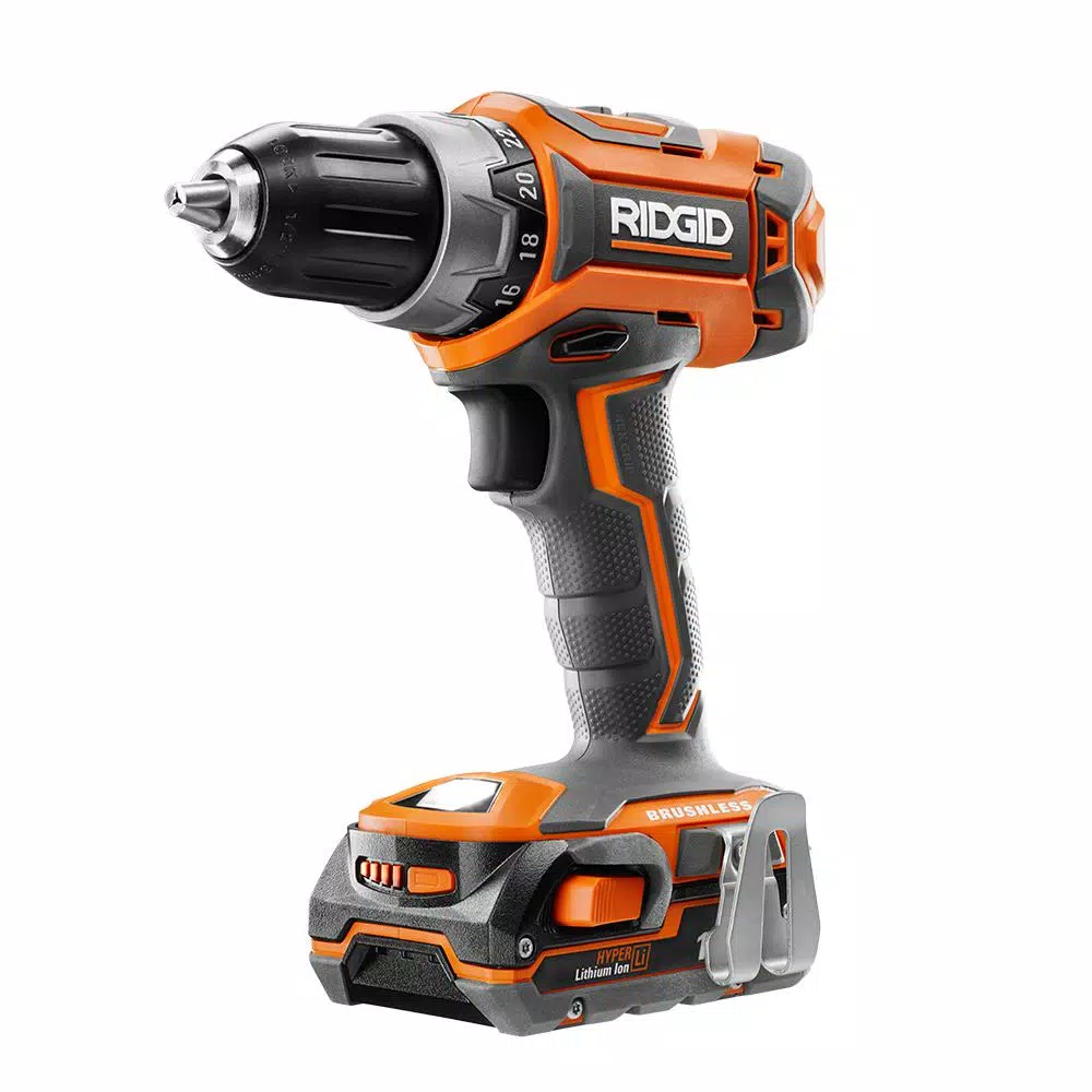 RIDGID 18V Brushless Cordless Drill/Driver and Impact Driver Combo Kit with (2) 1.5 Ah Batteries and Charger