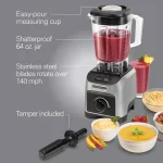 Hamilton Beach Professional 1800W 11-Speed 64 oz. Blender, Grey thumbnail 7