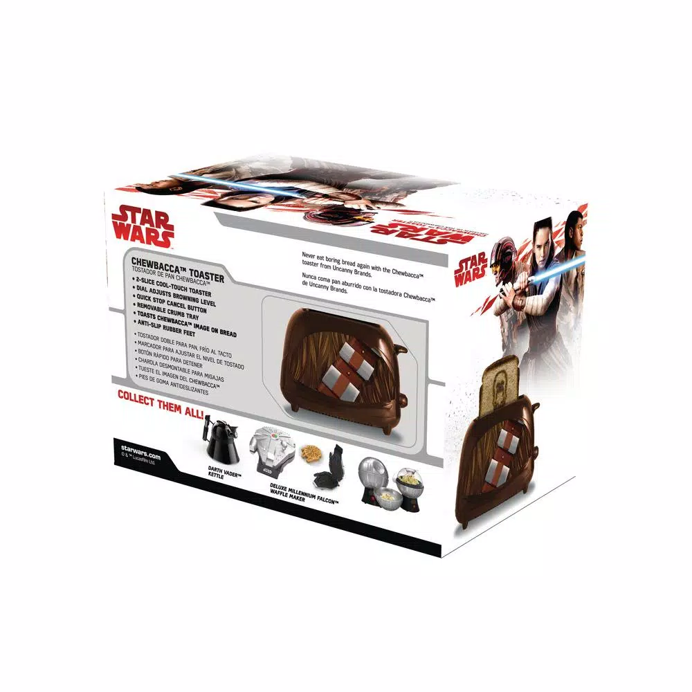 Uncanny Brands Star Wars Empire Collection Chewbacca 2-Slice Toaster