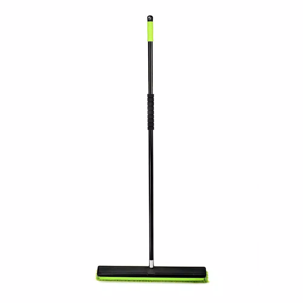 Alpine Industries 24 in. 2-in-1 Squeegee Push Broom, Green