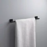 Franklin Brass Maxted 18 in. Single Towel Bar, Matte Black Zinc Die Cast thumbnail 2