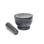 Fox Run 5.5 in. Granite Mortar and Pestle Set, Gray Stone Kitchen Accessory thumbnail 2