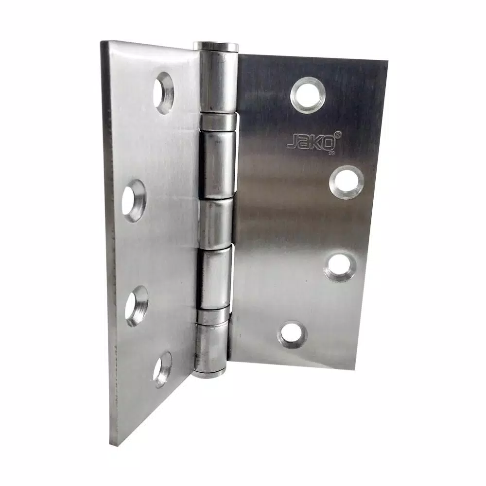 Jako Architectural Hardware 4.5 in. x 4.5 in. Stainless Steel Full Mortise Ball Bearing Door Hinge, 5-Knuckle