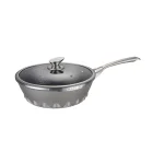 Amercook 11 in. Die-Cast Aluminum Nonstick Wok with Lid, Induction Ready thumbnail 1