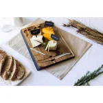 TOSCANA Delio Acacia Wood Cheese Board Set with Cheese Knife and Chalkboard Markers thumbnail 6
