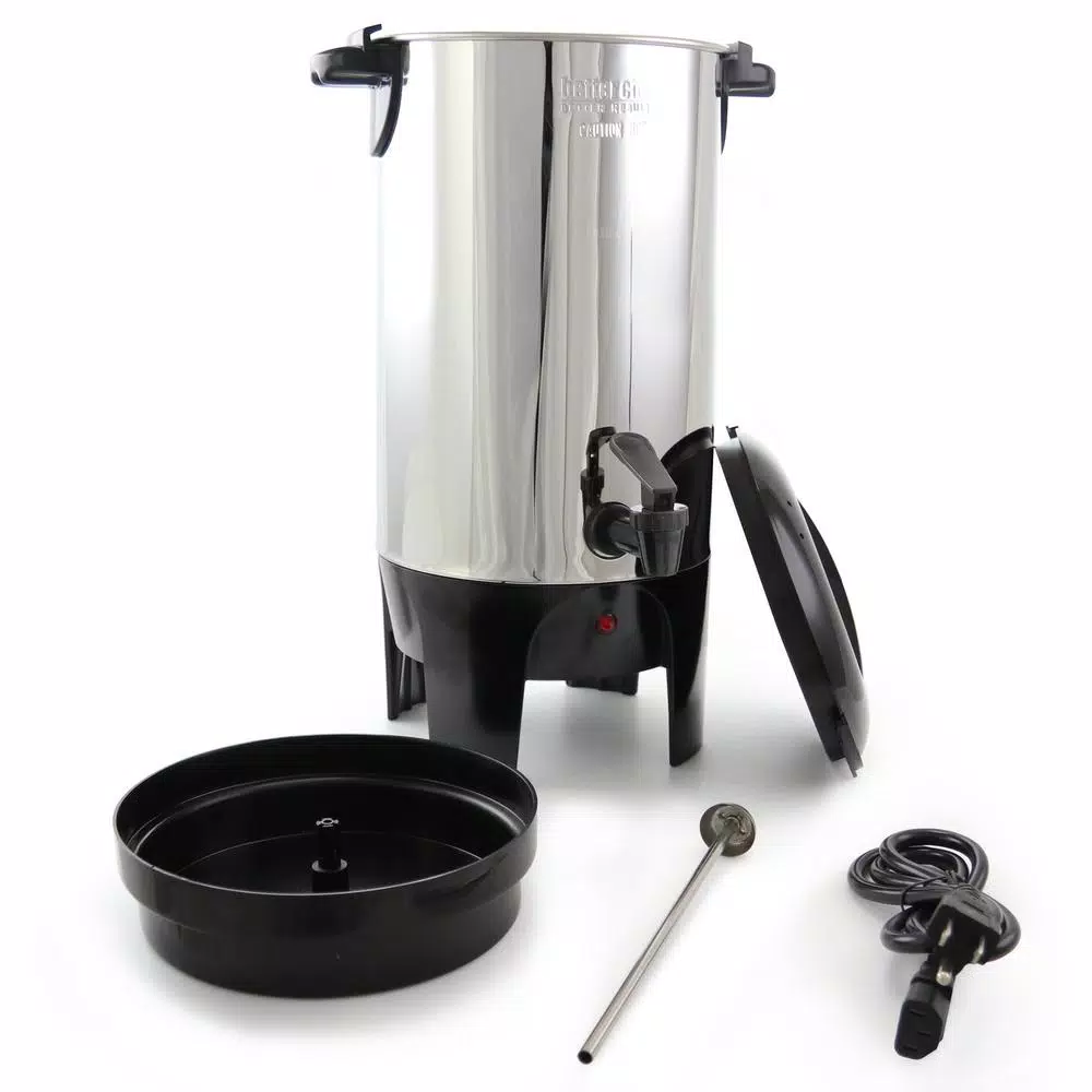Better Chef 10-50 Cup Stainless Steel Coffee Maker with Non-Drip Spigot