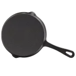 Gibson Home Campton 5.3 in. Cast Iron Mini Frying Pan with Wooden Base, Black thumbnail 3