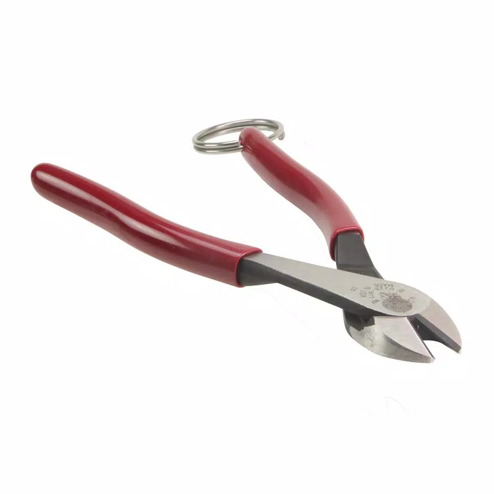 Klein Tools High Leverage Diagonal Cutters with Tether Ring