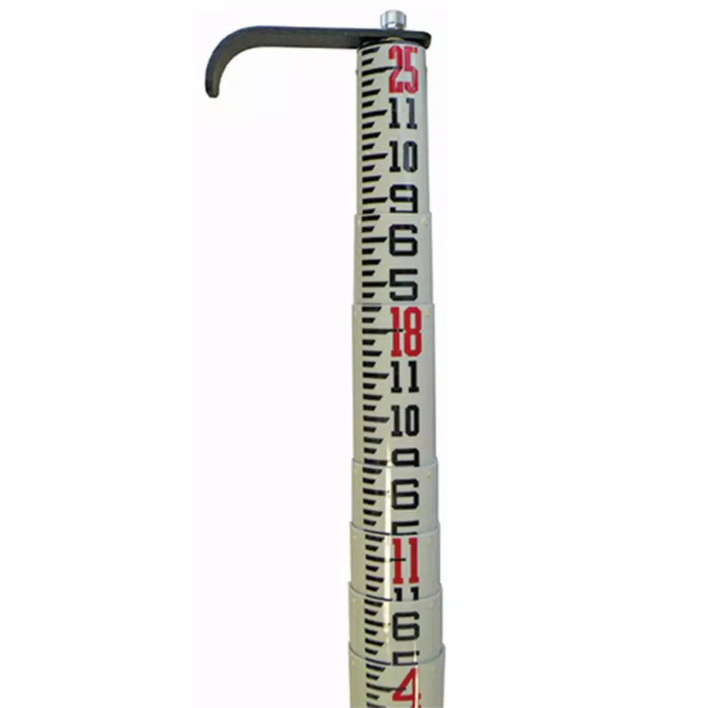 Jameson 25 ft. Oval Telescoping Measuring Pole, Non-Conductive Fiberglass