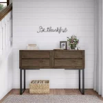 Lavish Home Be Thankful Metal Cutout Wall Decor Sign, Black Farmhouse Style thumbnail 4