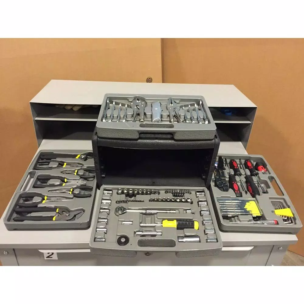 Worker The Worker 105-Piece Tool Set with 4-Drawer Portable Tool Chest