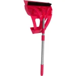 WISP 3-Piece Red Broom and Dustpan Set with 90-Degree Angle, Telescoping Handle, and Bristle Seal Technology thumbnail 5