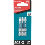 Makita ImpactXPS #2 Square 2 in. Power Bits, 3-Pack thumbnail 3