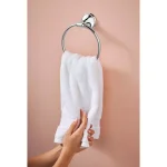 MOEN Jansen Chrome Towel Ring - Wall-Mounted Hand Towel Holder thumbnail 4