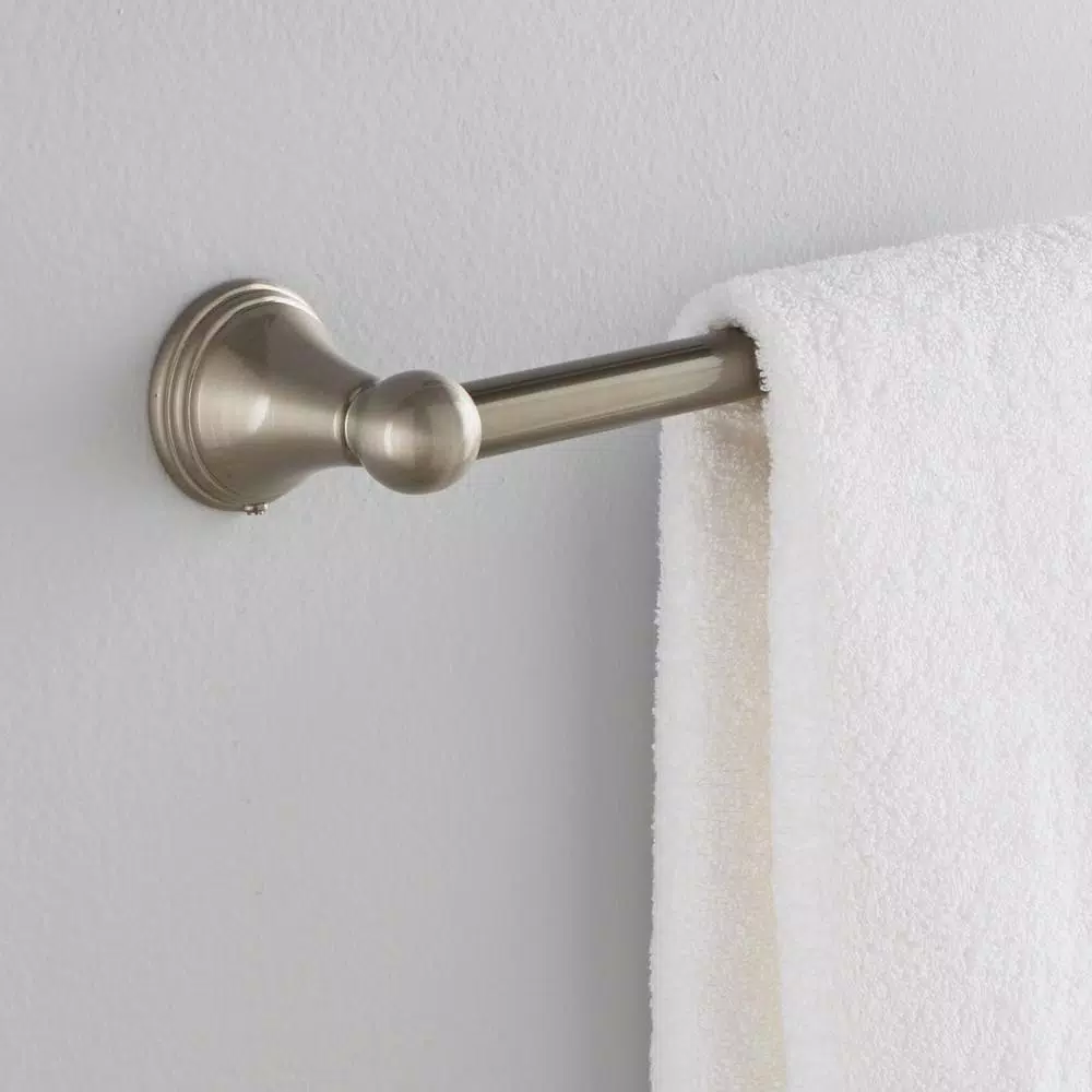 MOEN Preston 24 in. Single Towel Bar in Spot Resist Brushed Nickel