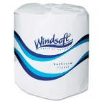 Windsoft Premium 2-Ply White Bath Tissue, 400 Sheets per Roll, 24 Rolls per Carton thumbnail 1