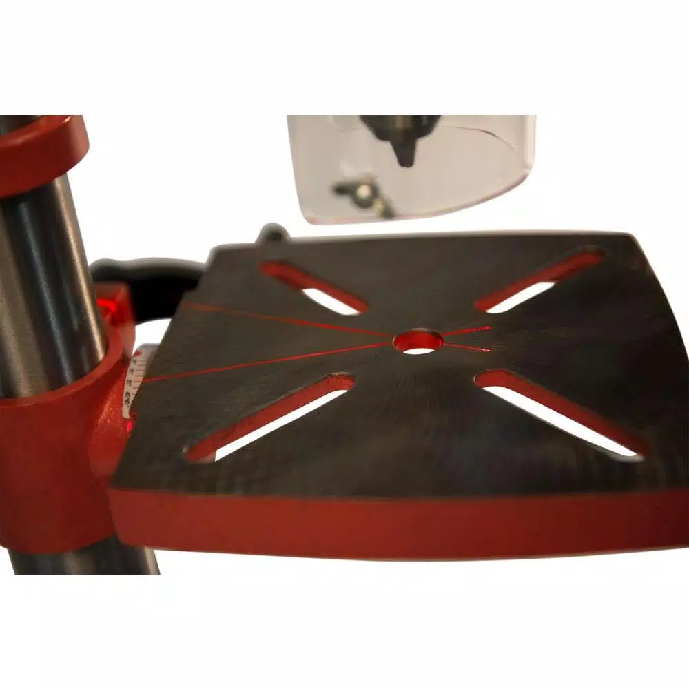 General International 10 in. Drill Press with 5-Speed Variable Control, Laser Guide, and LED Light
