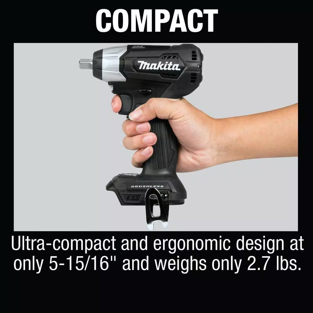 Makita 18V LXT Sub-Compact Brushless 1/2 in. Square Drive Impact Wrench (Tool-Only)