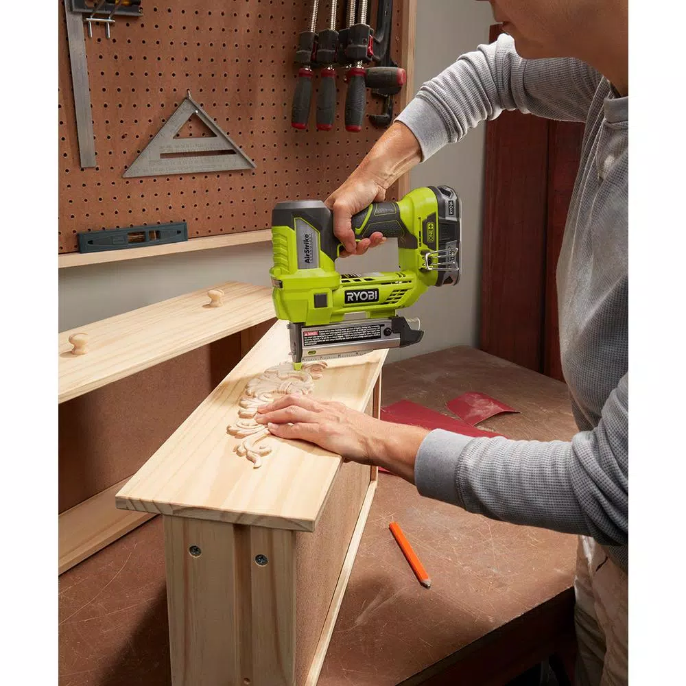 RYOBI 10 in. Sliding Compound Miter Saw and 18V ONE+ AirStrike Pin Nailer Kit