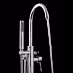 AKDY Freestanding Floor Mount Roman Tub Faucet with Hand Shower, Chrome thumbnail 6