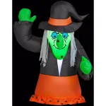 Gemmy 2.5 ft. Car Buddy Airblown Witch Halloween Inflatable Decor thumbnail 1