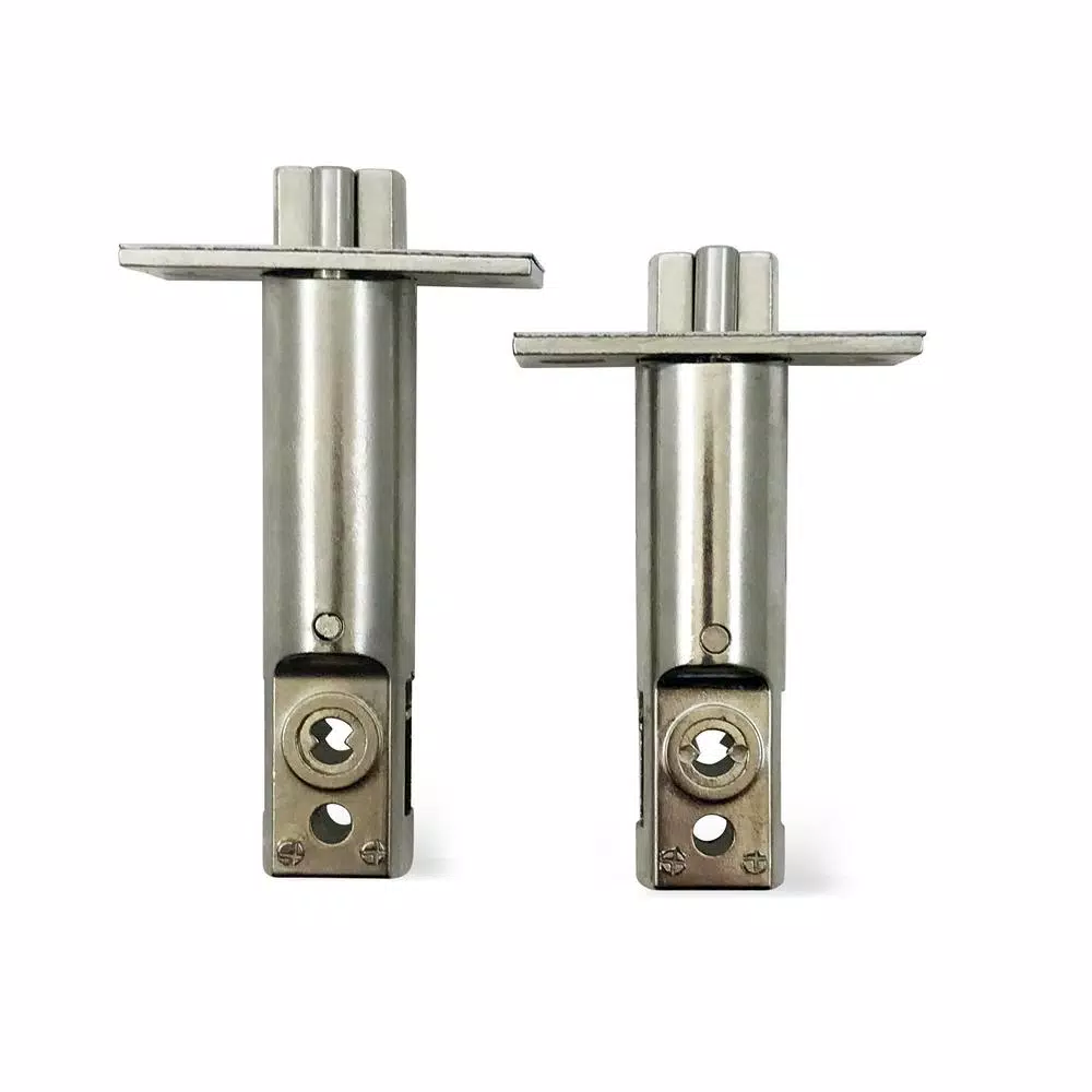 Premier Lock Grip Tight Tools Satin Chrome Mechanical Push-Button Keyless Entry Lock with Holdback