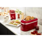 KitchenAid 4-Slice Empire Red Long Slot Toaster with High-Lift Lever thumbnail 2