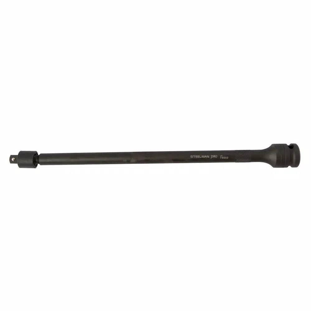 STEELMAN PRO 12 in. Pinless Swivel Impact Extension Bar, 1/2 in. Drive to 3/8 in. Drive