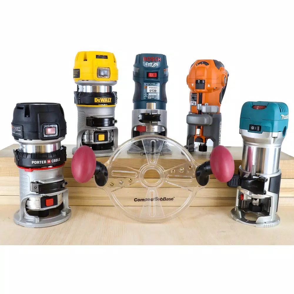 Milescraft CompactSubBase Router Attachment for Compact and Trim Routers