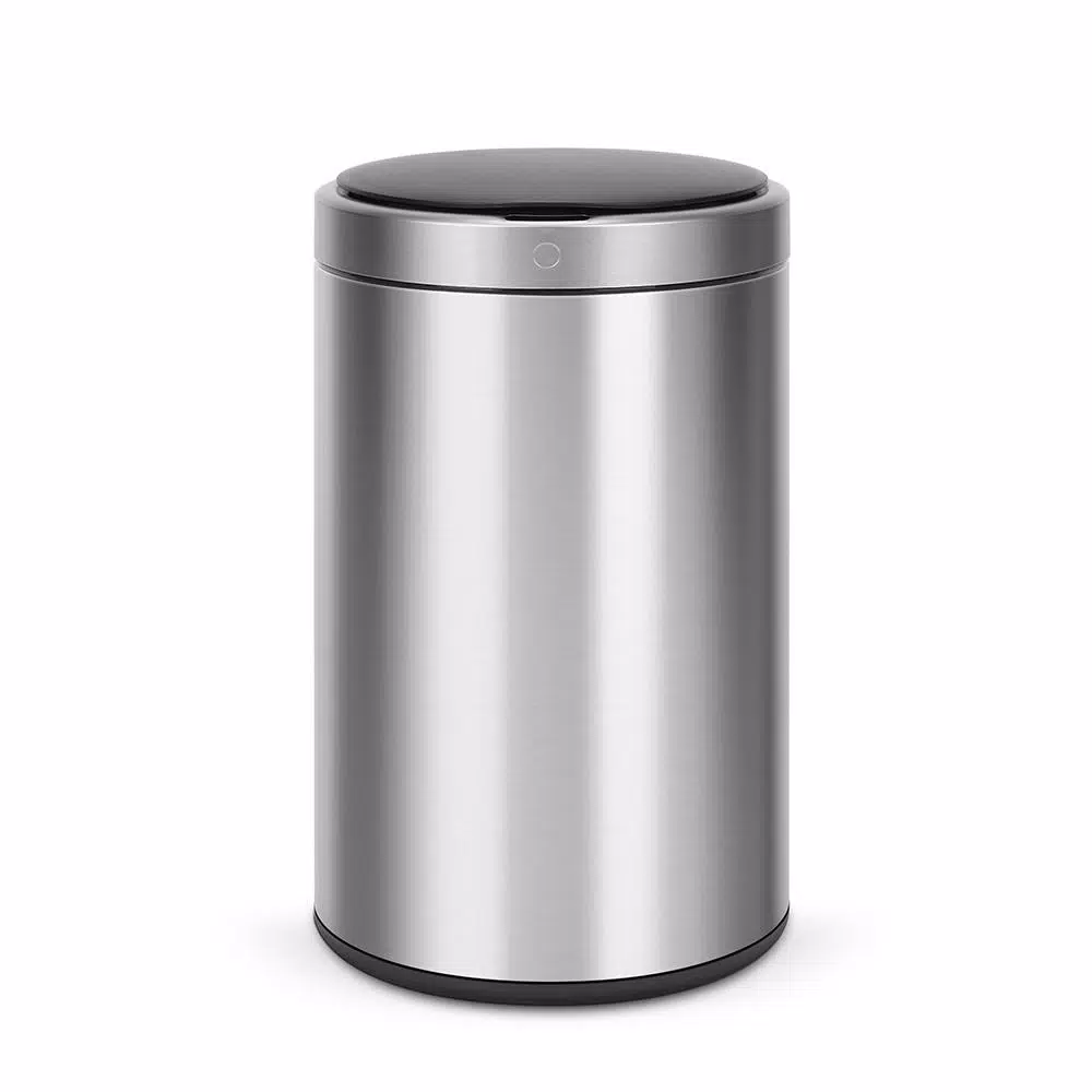 Innovaze 3.2 Gallon Stainless Steel Motion Sensor Touchless Trash Can, Fingerprint Resistant Round Bin