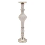 IMAX Trisha Yearwood Nightingale Mango Wood Hurricane Candle Holder Set of 3, Gray thumbnail 4
