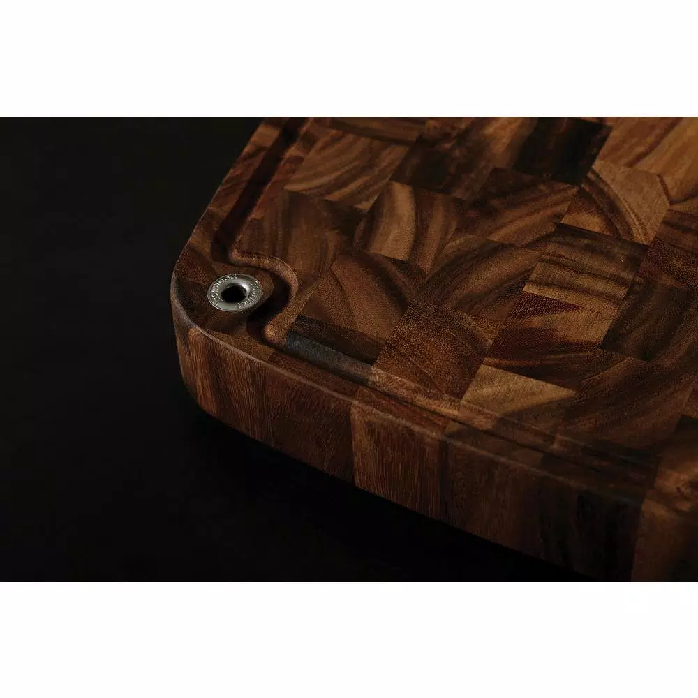 Ironwood Carolina Acacia Wood End Grain Cutting Board, 18 x 18 x 3 in