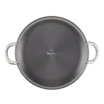 Ayesha Curry Ayesha Home Collection 7.5 Qt. Hard-Anodized Aluminum Nonstick Stock Pot with Glass Lid, Charcoal Gray thumbnail 3