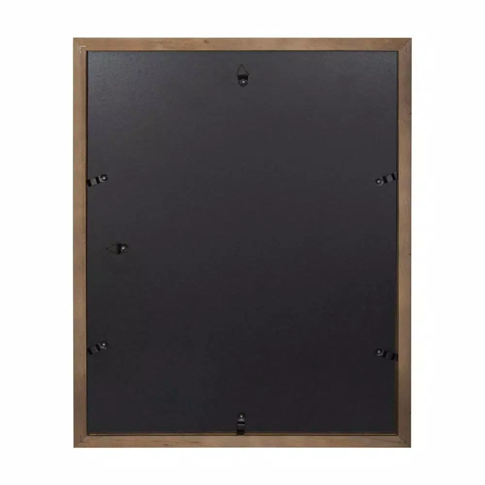 DesignOvation Gallery Rustic Brown Wood Picture Frame Set, 11x14 in. Matted to 8x10 in. (Set of 4)