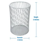 Laura Ashley Speckled Cutlery Basket - White Utensil Holder thumbnail 2
