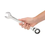 TEKTON 19 mm Ratcheting Combination Wrench, 6-Point Box End, 72-Tooth Gear thumbnail 7
