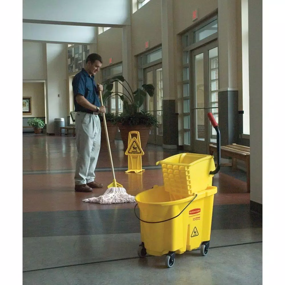Rubbermaid Commercial Products 25 in. x 13 in. Wet Floor Caution Sign