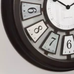 FirsTime & Co. Black Mercantile Plaques Wall Clock - Industrial Farmhouse Design thumbnail 2